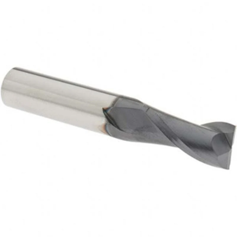 OSG 1/2, 1 LOC, 1/2 Shank Diam, 3 OAL, 2 Flute, Solid Carbide Square End Mill Single End, TiAlN Finish, Spiral Flute,...